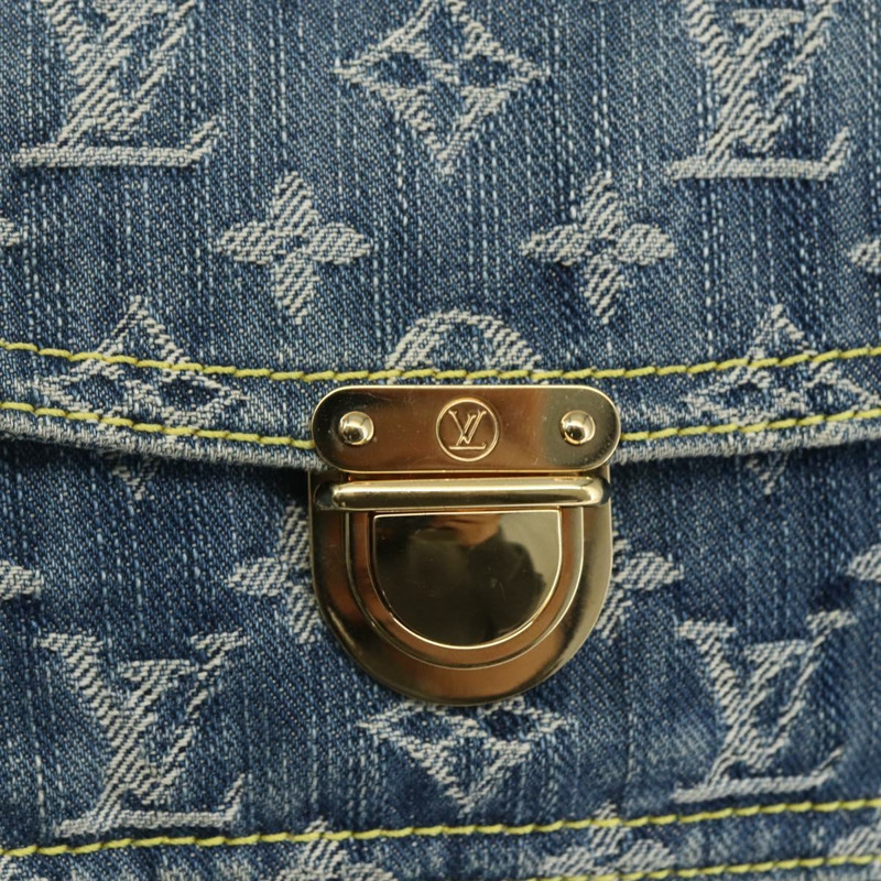 【日本直送】路易威登 Monogram 牛仔布腰包/斜背包 藍色 M95347 LV 正品 158895SV-17