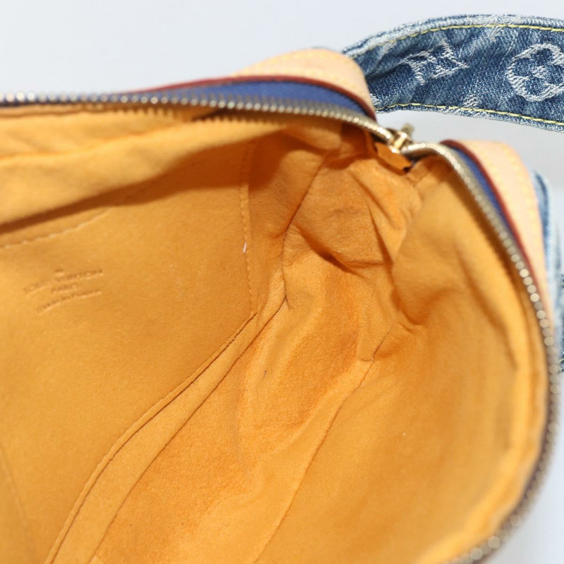【日本直送】路易威登 Monogram 牛仔布腰包/斜背包 藍色 M95347 LV 正品 158895SV-19