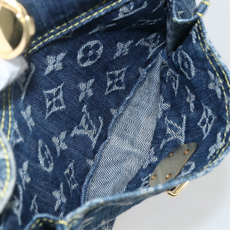 【日本直送】路易威登 Monogram 牛仔布腰包/斜背包 藍色 M95347 LV 正品 158895SV-22