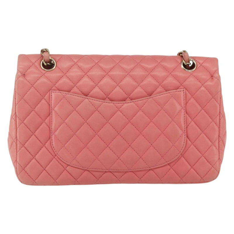 【日本直送】香奈兒 Matelasse 25 鏈條肩背包，羊皮材質，粉紅金色雙C標誌，正品編號 158928SAV-1