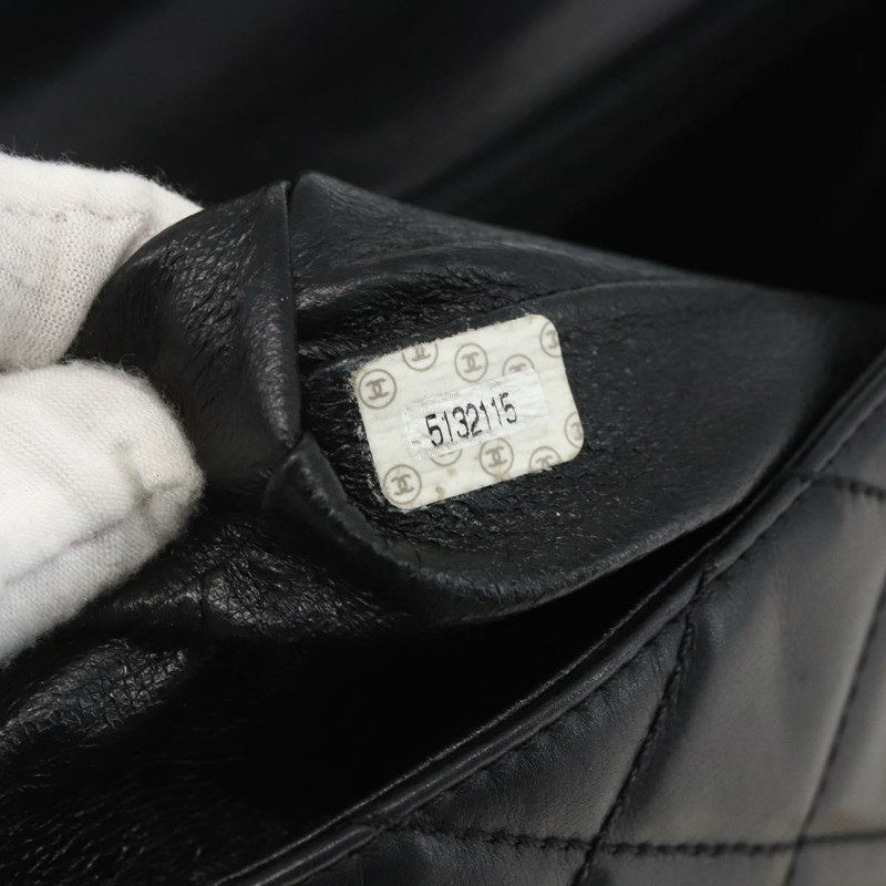 【日本直送】香奈兒 Matelasse 25 鏈條肩背包，羊皮材質，黑色，金色雙C標誌，正品編號 158905SAM-10