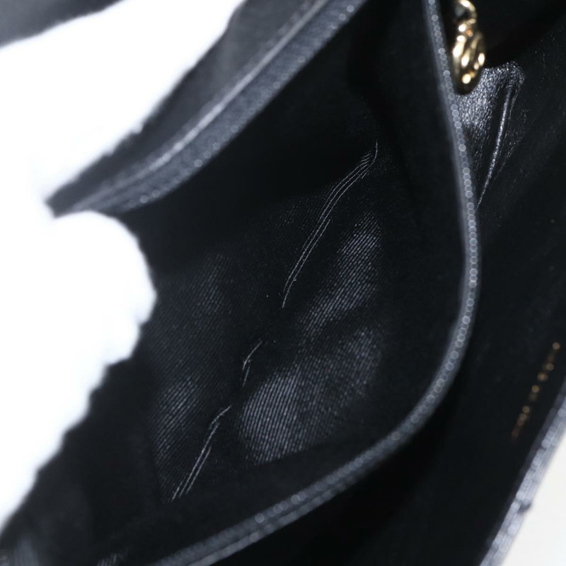 【日本直送】香奈兒 Matelasse 25 鏈條肩背包，羊皮材質，黑色，金色雙C標誌，正品編號 158905SAM-21