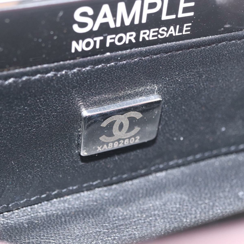 【日本直送】香奈兒鏈晚餐包單肩包 透明黑色粉紅色 CC Auth bs31743SM-10