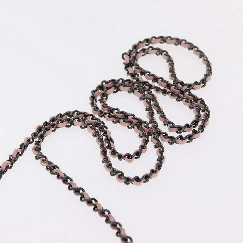 【日本直送】香奈兒鏈晚餐包單肩包 透明黑色粉紅色 CC Auth bs31743SM-13