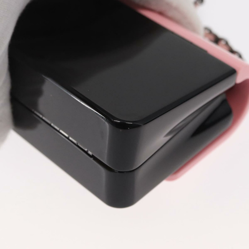 【日本直送】香奈兒鏈晚餐包單肩包 透明黑色粉紅色 CC Auth bs31743SM-16