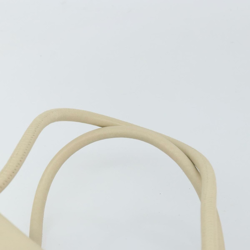 【日本直送】香奈兒山茶花手提包，米色皮革，金色雙C標誌，正品編號bs31794A-7