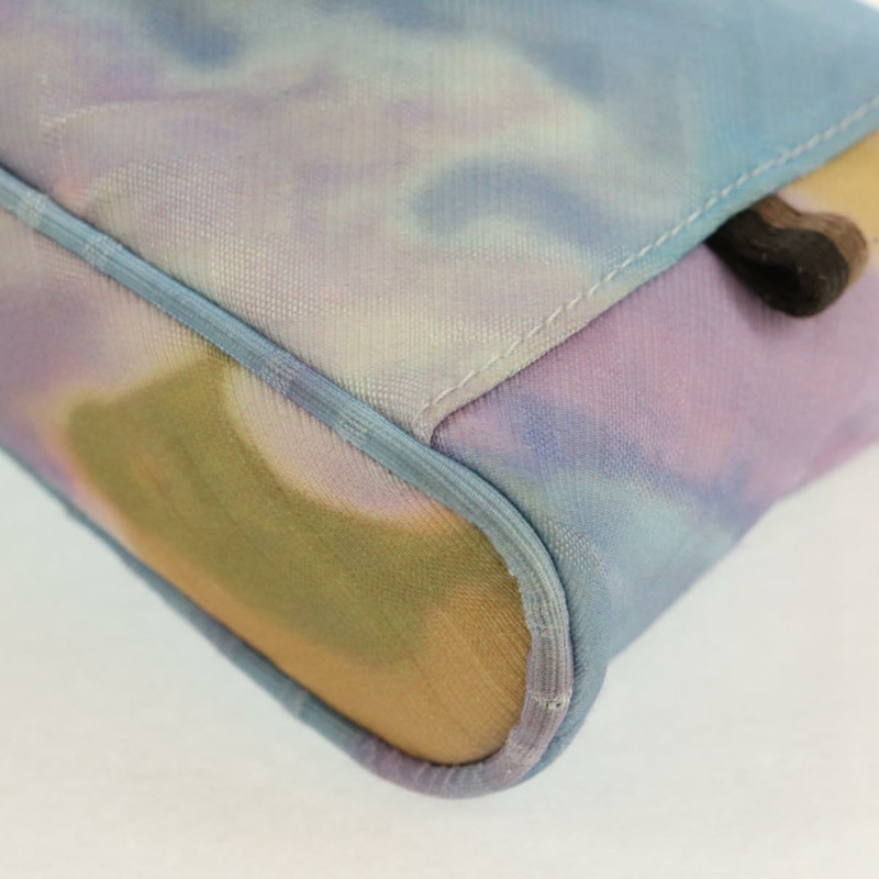 【日本直送】FENDI Zucca帆布單肩包 藍色銀色 Auth bs32097V-15