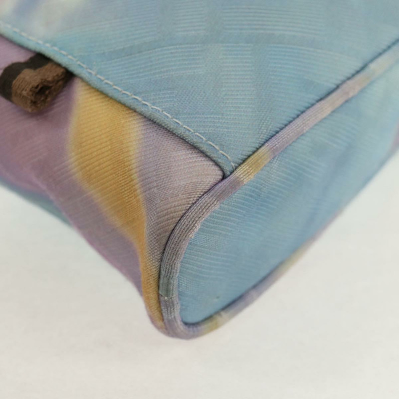 【日本直送】FENDI Zucca帆布單肩包 藍色銀色 Auth bs32097V-16