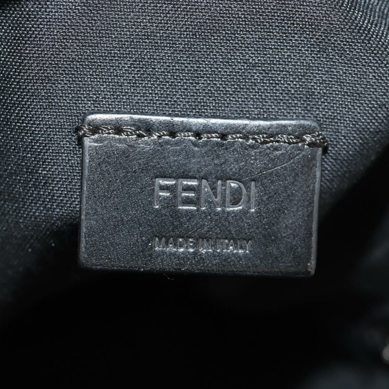【日本直送】FENDI Zucca帆布單肩包 藍色銀色 Auth bs32097V-23