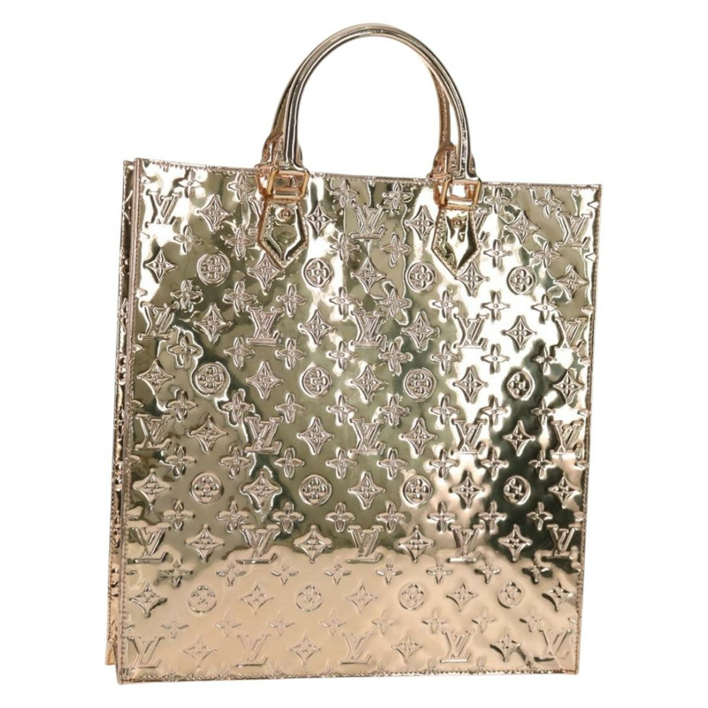 【日本直送】路易威登 Monogram Miroir Sac Plat 手提包 Gold Dore M40268 LV 正品 gh1625SAV-0