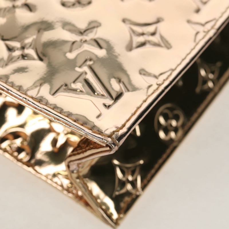 【日本直送】路易威登 Monogram Miroir Sac Plat 手提包 Gold Dore M40268 LV 正品 gh1625SAV-14