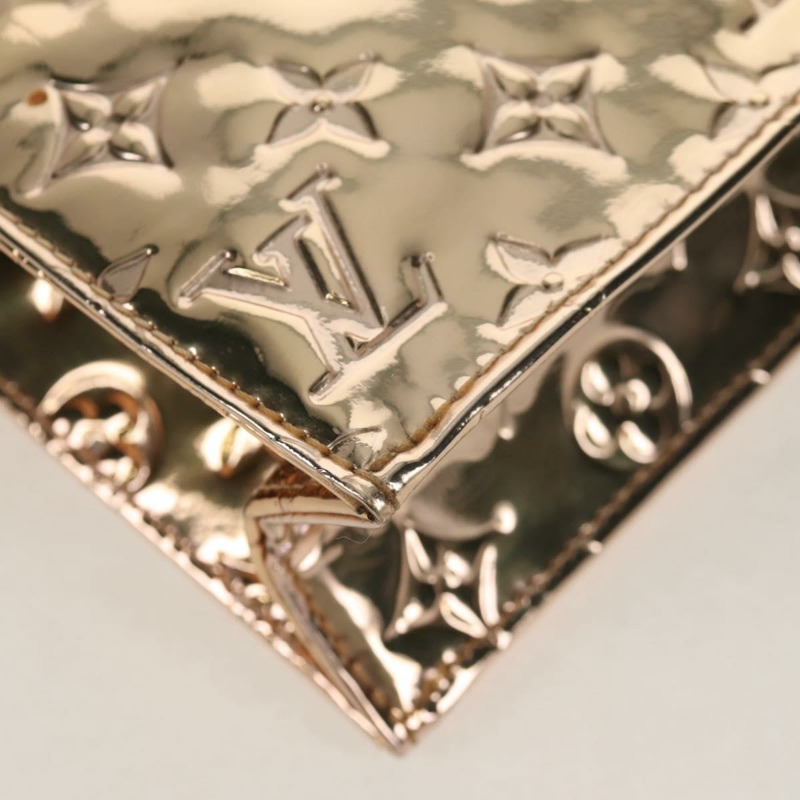 【日本直送】路易威登 Monogram Miroir Sac Plat 手提包 Gold Dore M40268 LV 正品 gh1625SAV-16