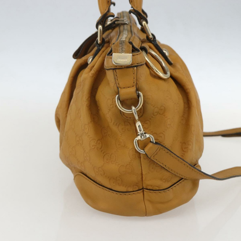 【日本直送】GUCCI GG帆布 Guccissima Sukey 皮革雙肩包 黃色 247902 正品 ep12527-2