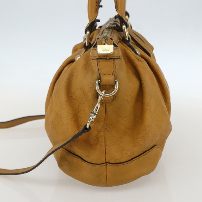 【日本直送】GUCCI GG帆布 Guccissima Sukey 皮革雙肩包 黃色 247902 正品 ep12527-3