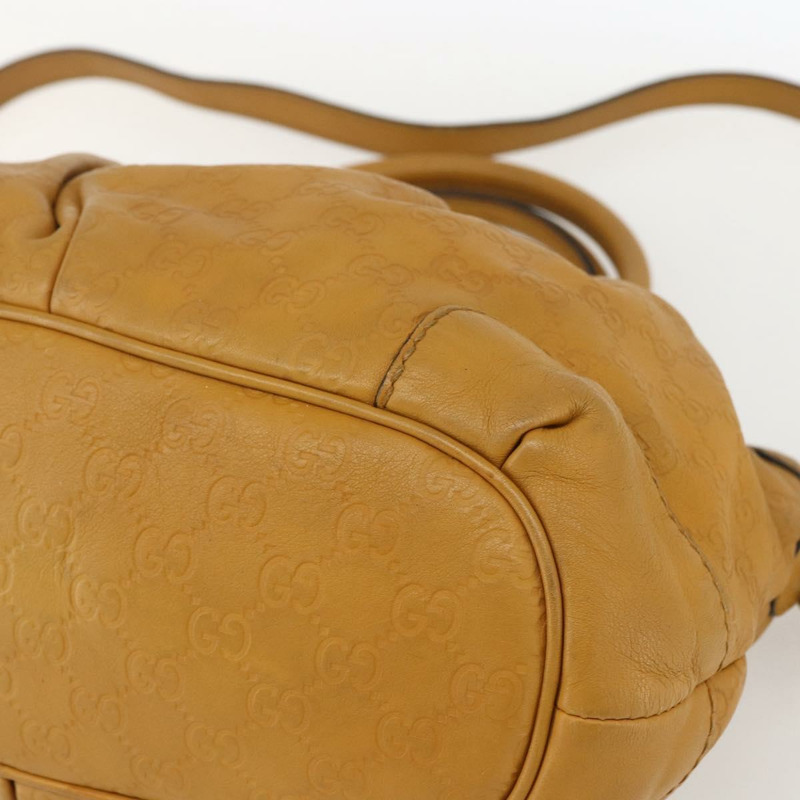 【日本直送】GUCCI GG帆布 Guccissima Sukey 皮革雙肩包 黃色 247902 正品 ep12527-9