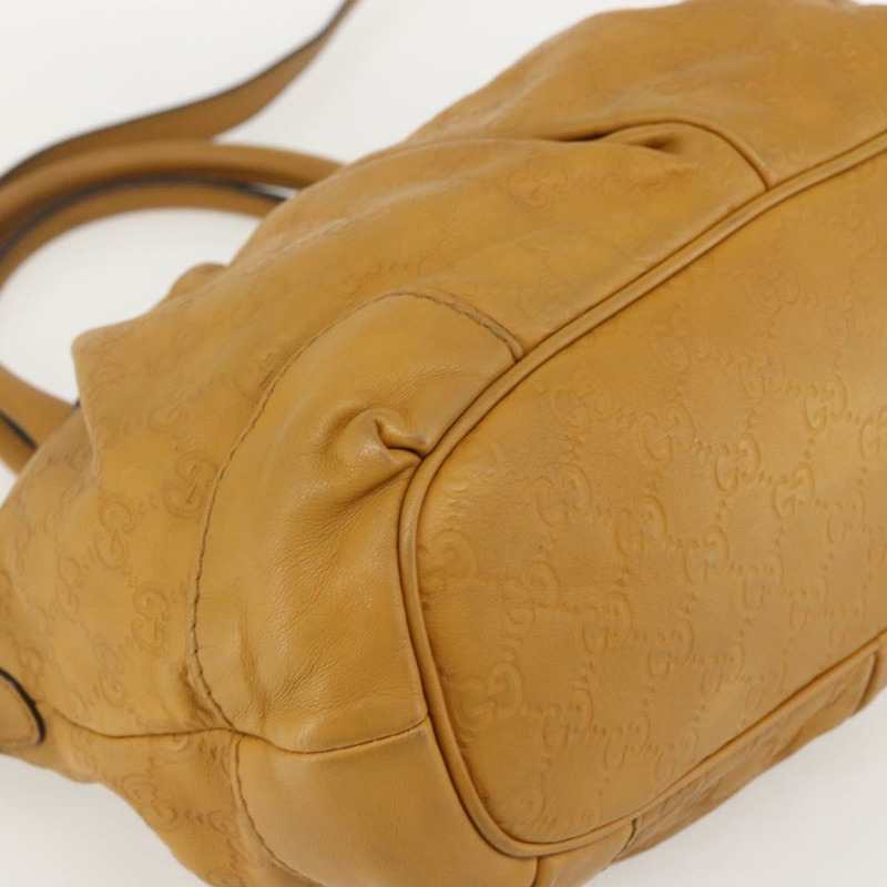 【日本直送】GUCCI GG帆布 Guccissima Sukey 皮革雙肩包 黃色 247902 正品 ep12527-14