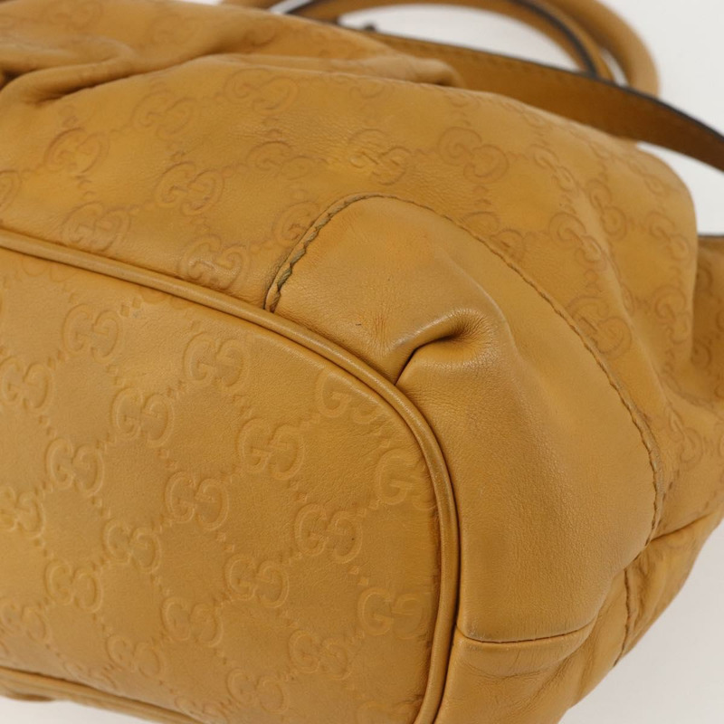 【日本直送】GUCCI GG帆布 Guccissima Sukey 皮革雙肩包 黃色 247902 正品 ep12527-15