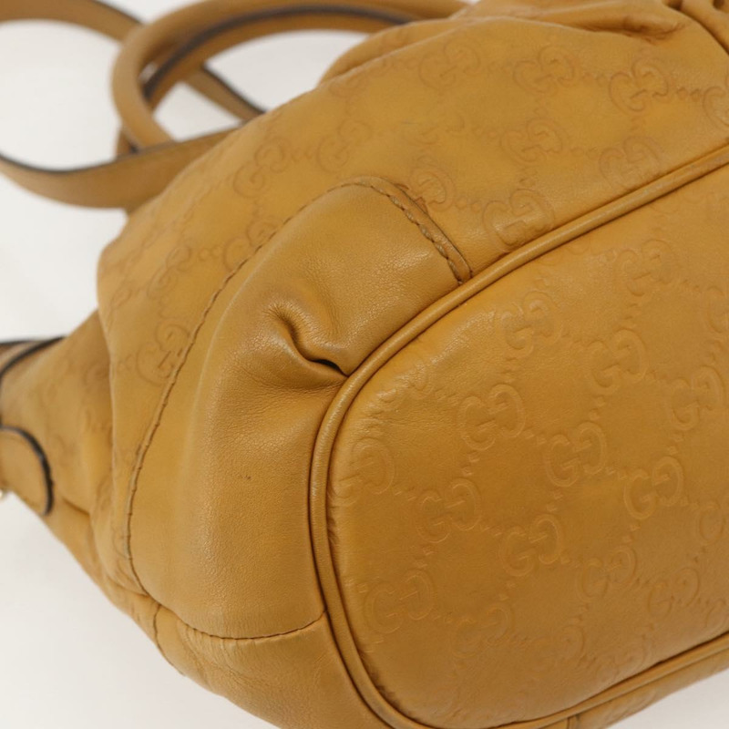 【日本直送】GUCCI GG帆布 Guccissima Sukey 皮革雙肩包 黃色 247902 正品 ep12527-16