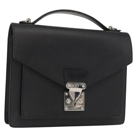 路易威登 Epi Monceau 28 手提包 黑色 M52122 LV 正品 ep12499