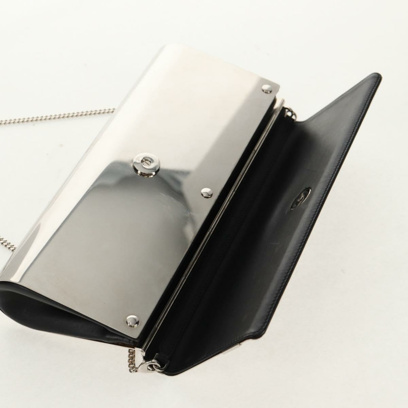 【日本直送】范思哲美杜莎鏈單肩包，金屬銀色，正品編號 157963V-18