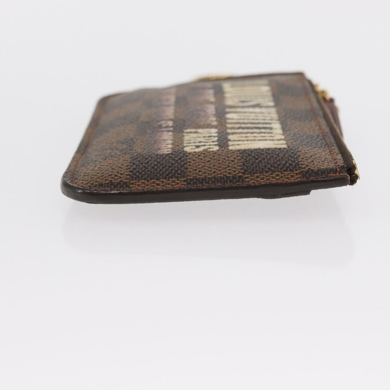 【日本直送】路易威登 Damier Ebene Pochette Cles 近乎完好零錢包 N63094 LV 正品 157924V-2