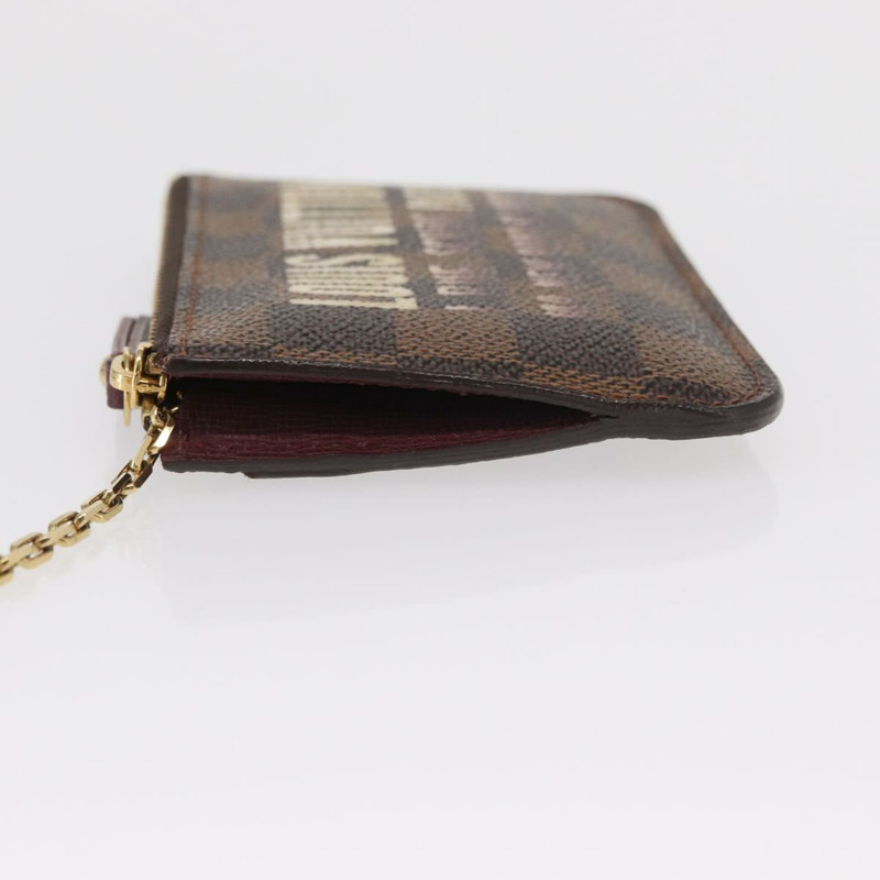 【日本直送】路易威登 Damier Ebene Pochette Cles 近乎完好零錢包 N63094 LV 正品 157924V-3