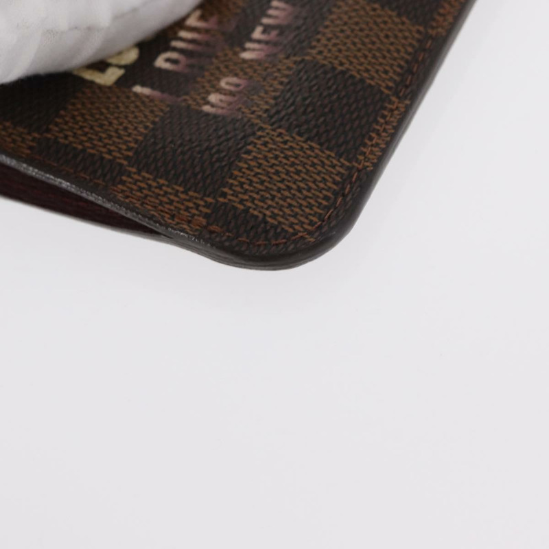 【日本直送】路易威登 Damier Ebene Pochette Cles 近乎完好零錢包 N63094 LV 正品 157924V-7