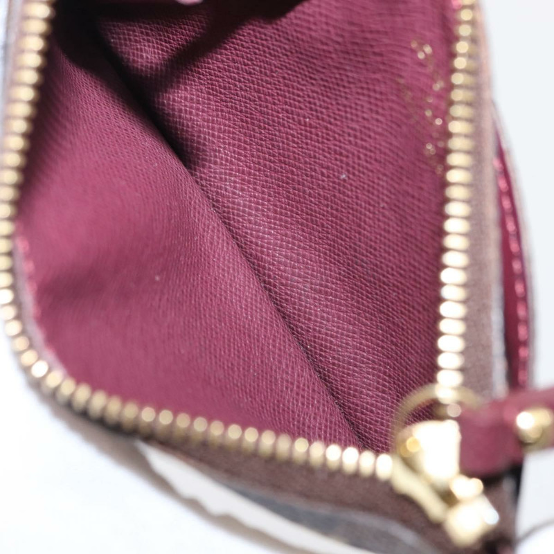 【日本直送】路易威登 Damier Ebene Pochette Cles 近乎完好零錢包 N63094 LV 正品 157924V-9