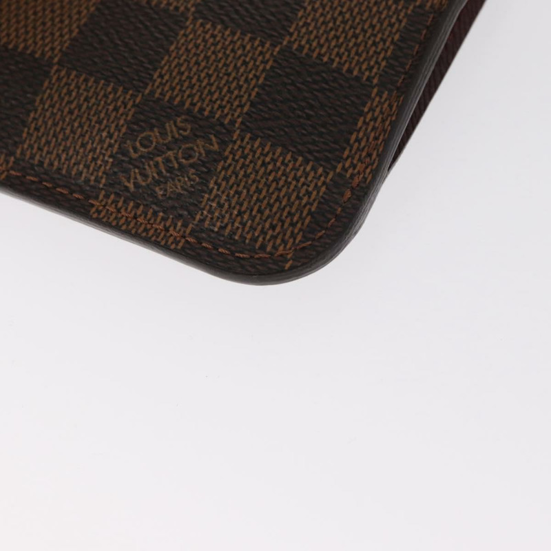 【日本直送】路易威登 Damier Ebene Pochette Cles 近乎完好零錢包 N63094 LV 正品 157924V-15