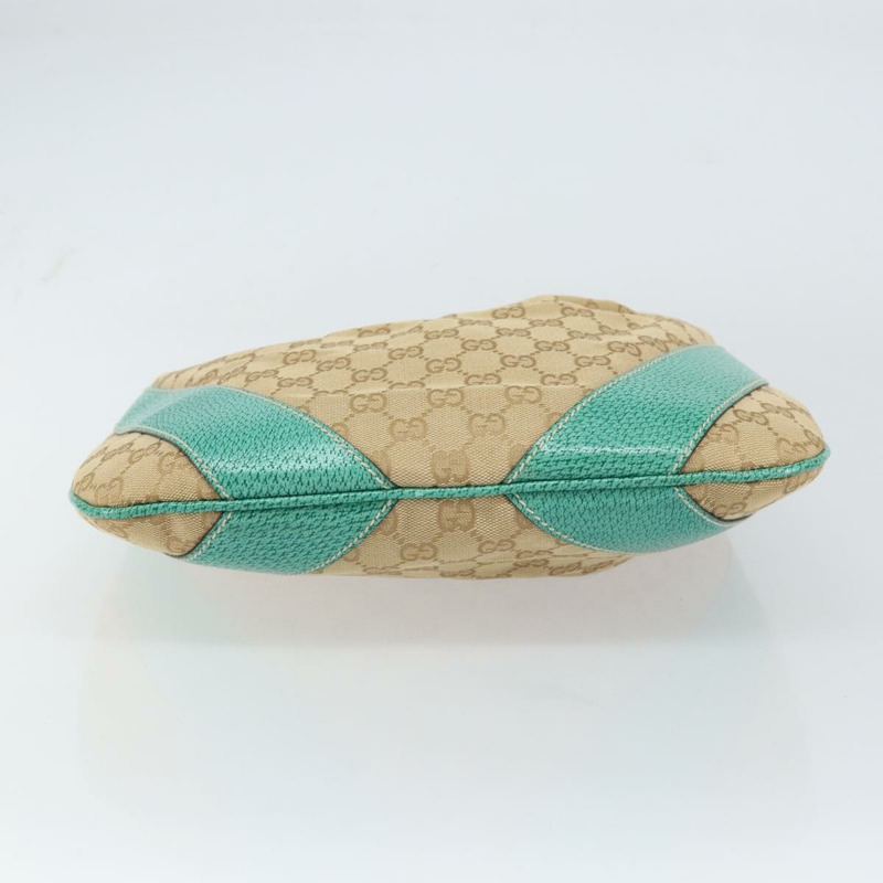 【日本直送】GUCCI GG帆布肩背包 米色 銀色 124357 正品 160861-4