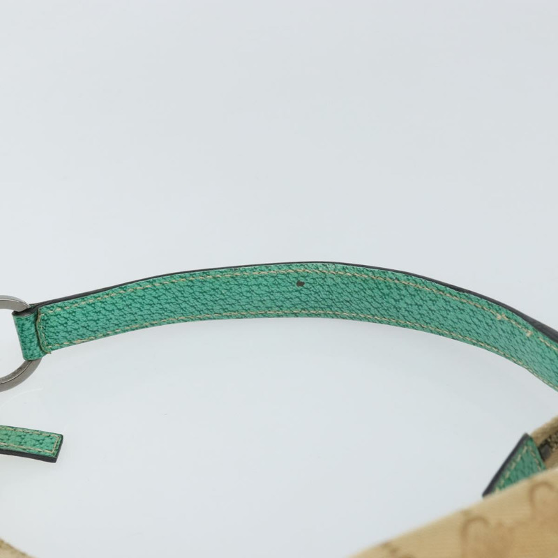 【日本直送】GUCCI GG帆布肩背包 米色 銀色 124357 正品 160861-7