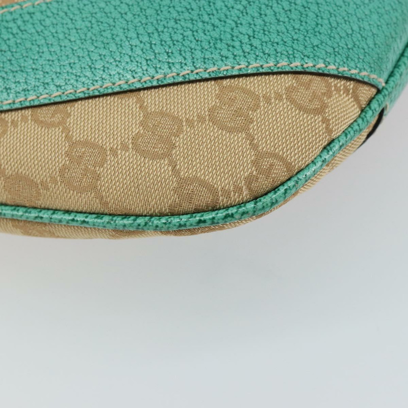 【日本直送】GUCCI GG帆布肩背包 米色 銀色 124357 正品 160861-15