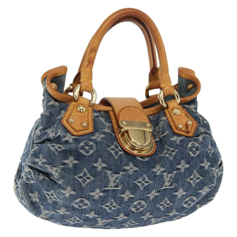 【日本直送】路易威登 Monogram Denim Preity 手提包 藍色 M95020 LV 正品 160835-0