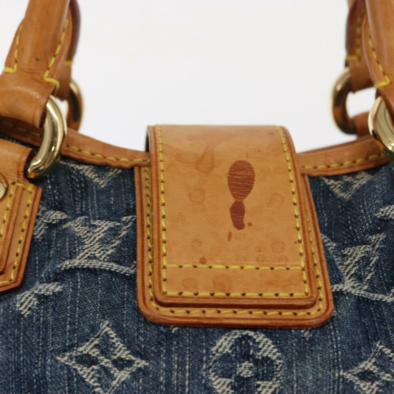 【日本直送】路易威登 Monogram Denim Preity 手提包 藍色 M95020 LV 正品 160835-2