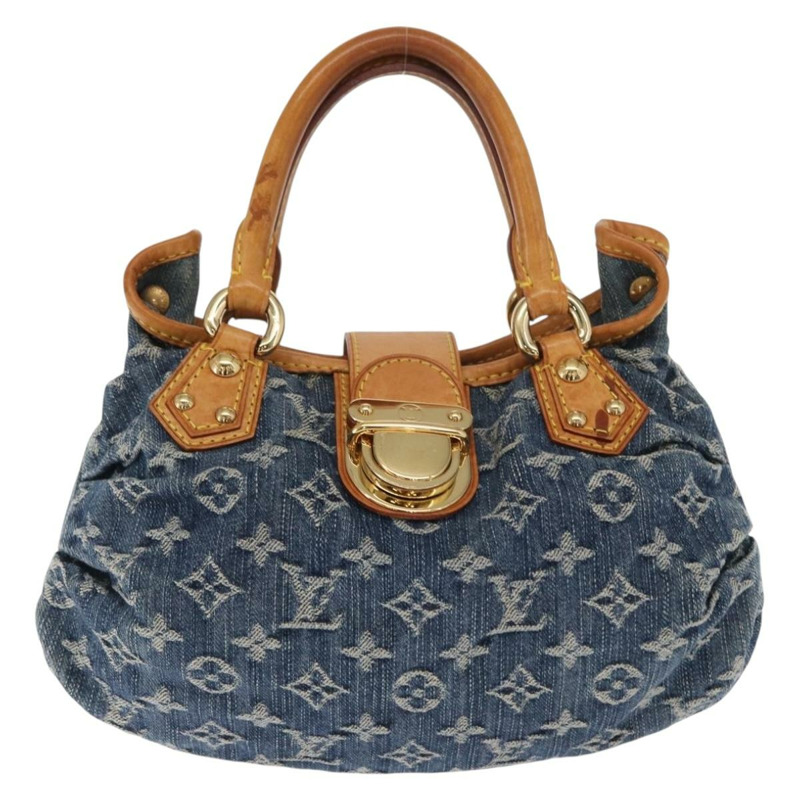 【日本直送】路易威登 Monogram Denim Preity 手提包 藍色 M95020 LV 正品 160835-12