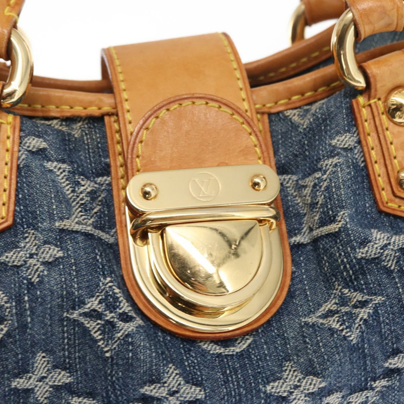 【日本直送】路易威登 Monogram Denim Preity 手提包 藍色 M95020 LV 正品 160835-16