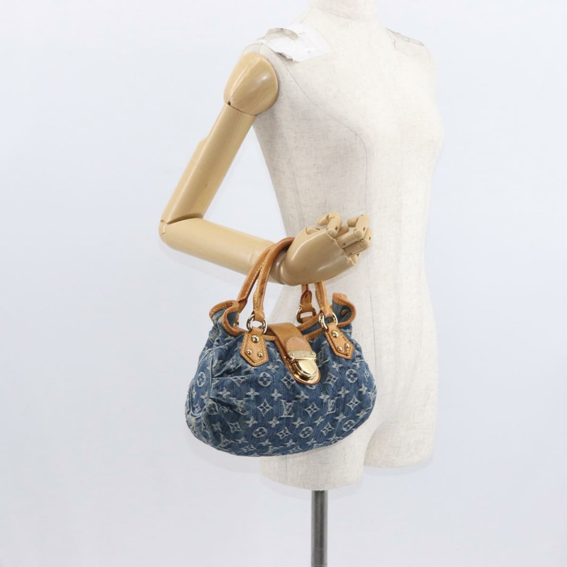 【日本直送】路易威登 Monogram Denim Preity 手提包 藍色 M95020 LV 正品 160835-21