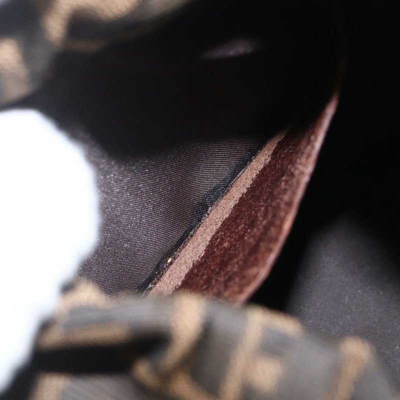 【日本直送】FENDI Zucca帆布手提包 黑色棕色 正品 160504A-10