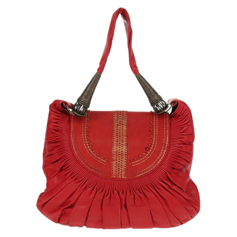 【日本直送】Christian Dior 紅色真皮單肩包，正品 158079V-1