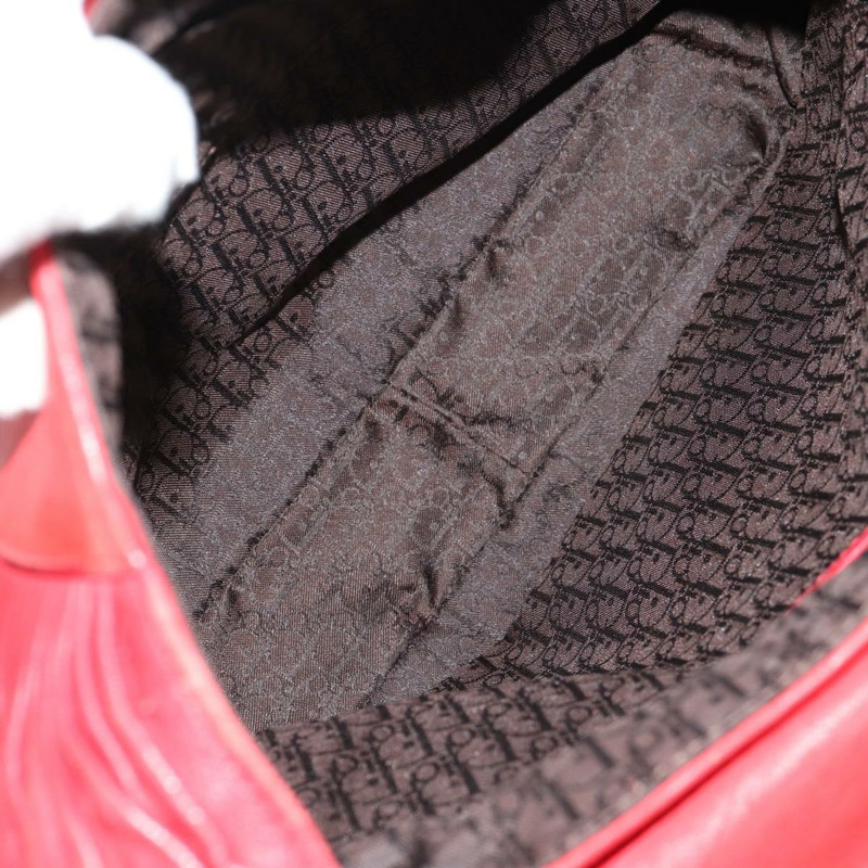 【日本直送】Christian Dior 紅色真皮單肩包，正品 158079V-9