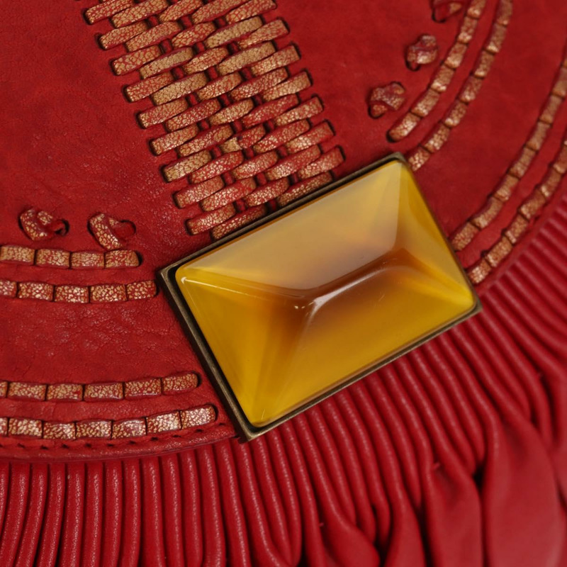 【日本直送】Christian Dior 紅色真皮單肩包，正品 158079V-20