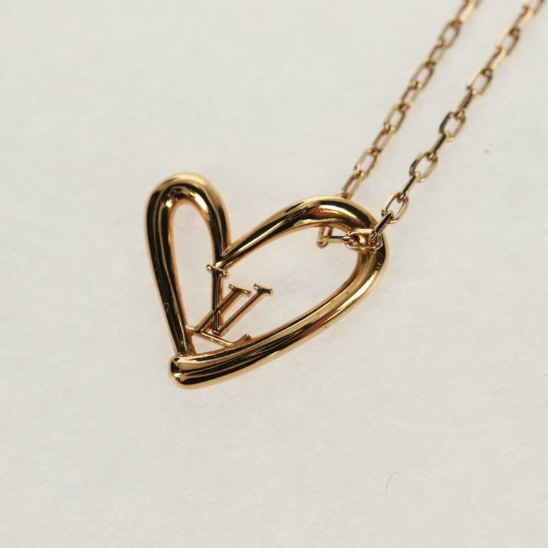 【日本直送】路易威登 Collier Heart Falling Love 項鍊 金色 M00465 LV Auth 157967SAM-2
