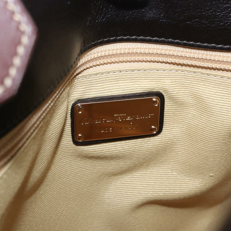 【日本直送】Salvatore Ferragamo Gancini 手提包 拉菲草棕色金色 正品 159234V-19