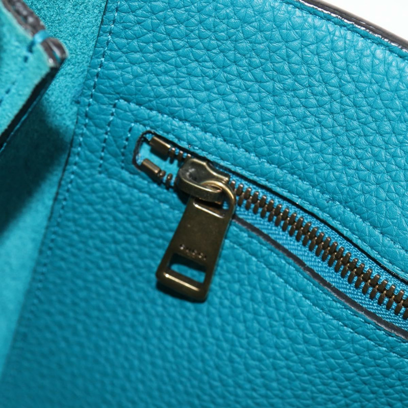 【日本直送】GUCCI 馬銜扣手提包 皮革 兩用 綠松石藍 金色 正品 159226V-28
