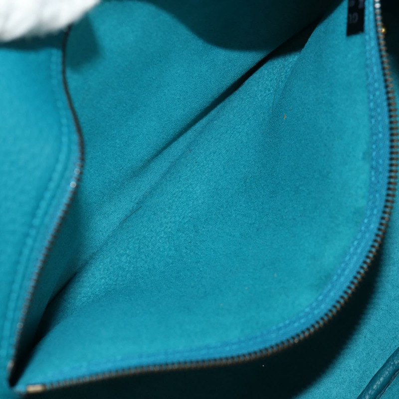 【日本直送】GUCCI 馬銜扣手提包 皮革 兩用 綠松石藍 金色 正品 159226V-29