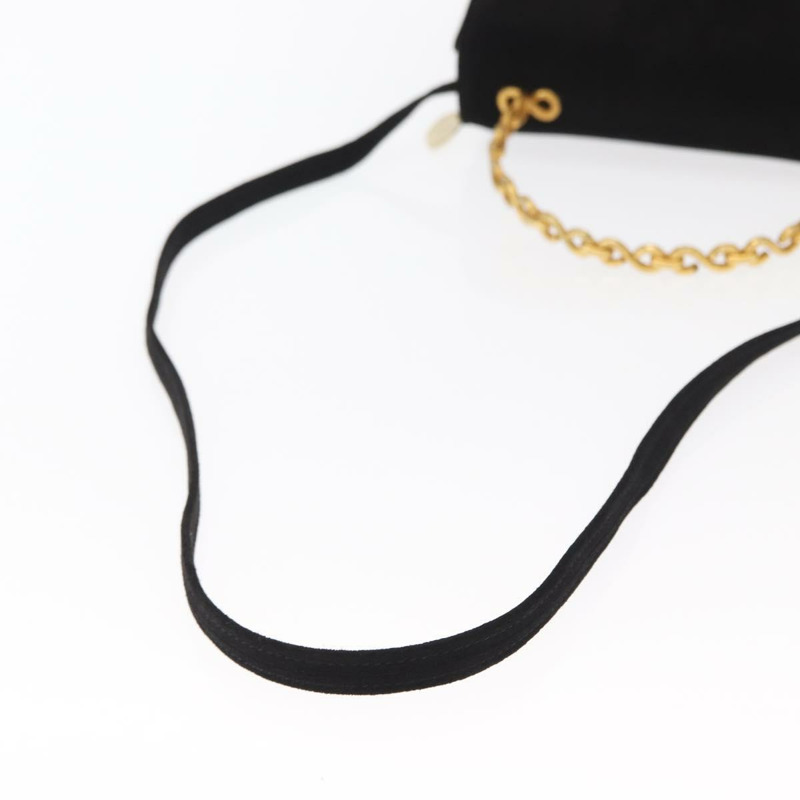 【日本直送】CELINE 手提包 麂皮 2way 黑色 金色 Auth 159334-7