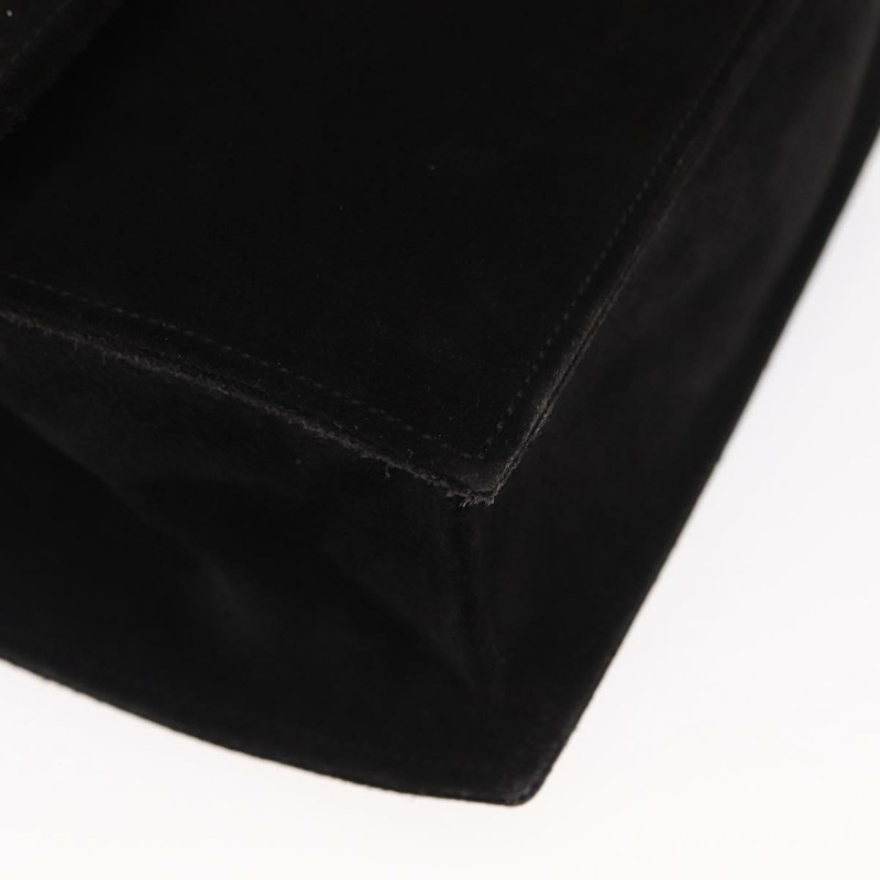 【日本直送】CELINE 手提包 麂皮 2way 黑色 金色 Auth 159334-14