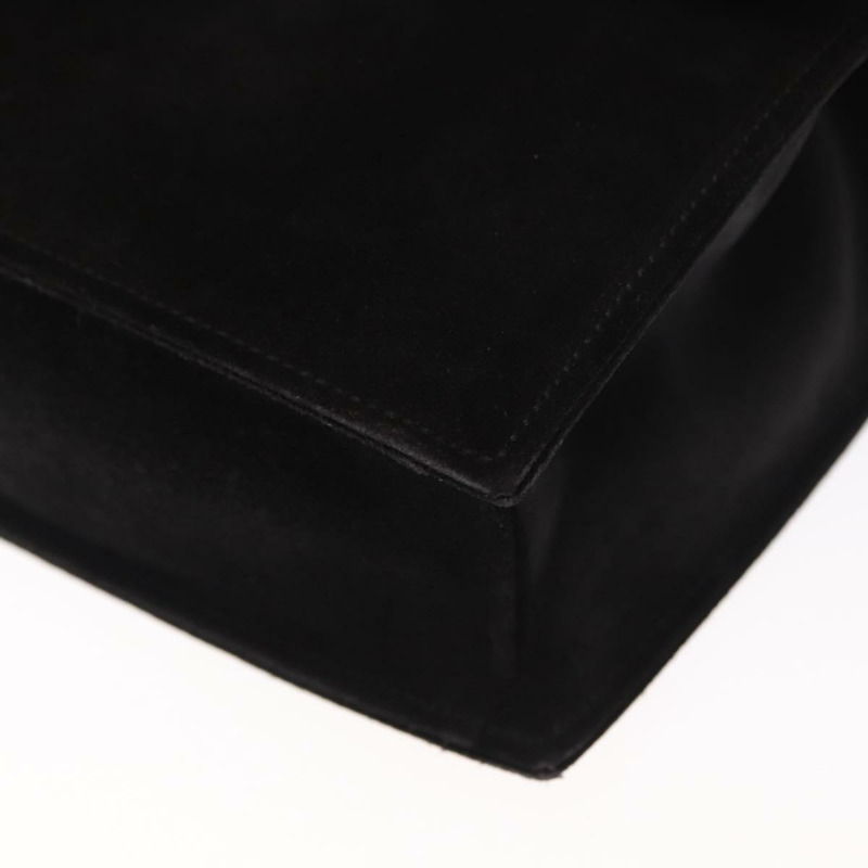 【日本直送】CELINE 手提包 麂皮 2way 黑色 金色 Auth 159334-15