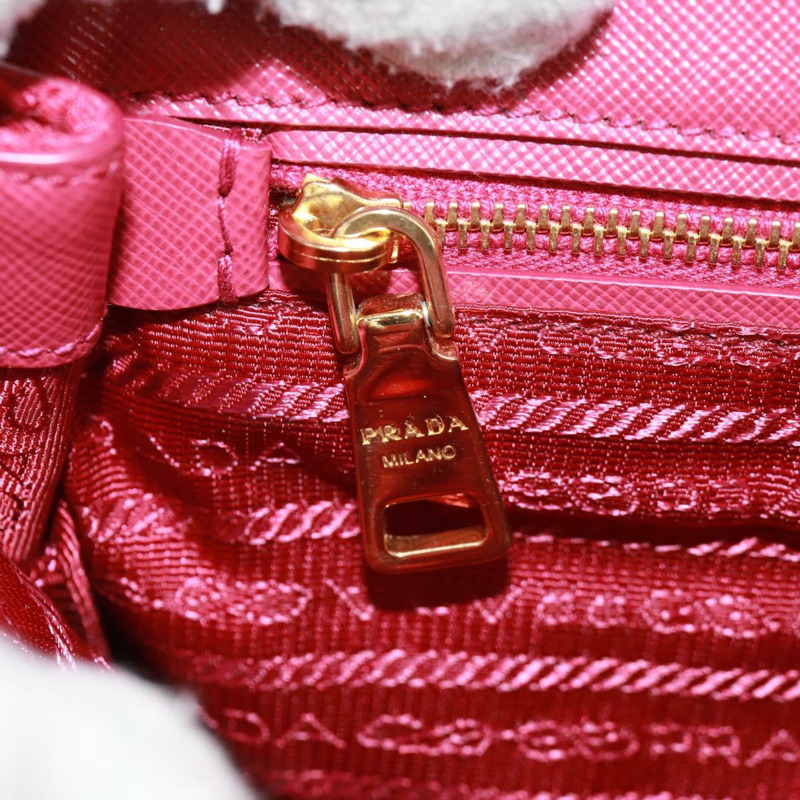 【日本直送】PRADA 尼龍粉紅金色鏈條單肩包 正品 160856V-24