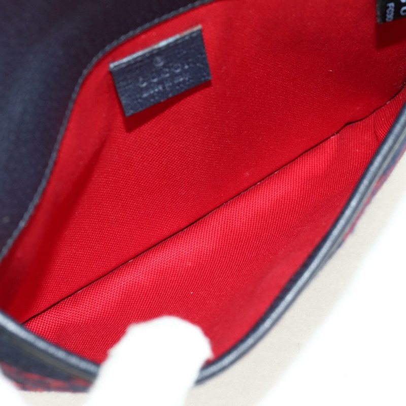 【日本直送】GUCCI GG帆布腰包 羊毛 海軍藍 金色 598181 正品 159020V-9